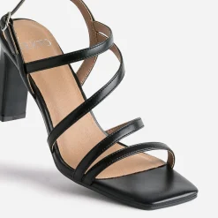Sandale TEXTO noire à talon