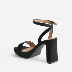 Sandale TEXTO noire suédée