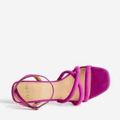Sandale TEXTO rose fuchsia à talon fin
