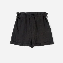 Short TEXTO noir taille haute