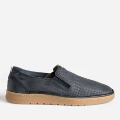 Slip-on FLUCHOS marine cuir perforé