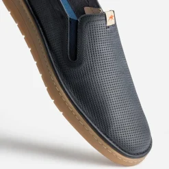 Slip-on FLUCHOS marine cuir perforé