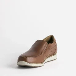 Slip-on FRANCE ARNO cognac en cuir