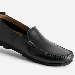Slip-on FRANCE ARNO noir cuir