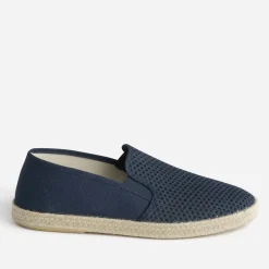 Slip-on marine ajouré en toile et mesh