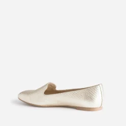 Slipper doré effet tressage