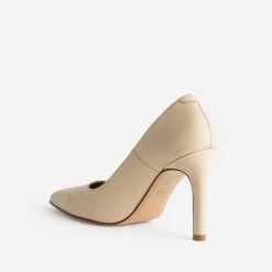 Stiletto TEXTO beige en cuir