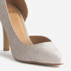 Stiletto TEXTO beige pailleté