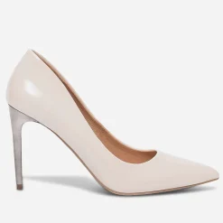 Stiletto TEXTO nude verni à talon miroir