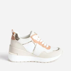 Tennis blanche, beige, terracotta semelle amovible