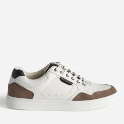 Tennis blanche embossage et détails couleurs