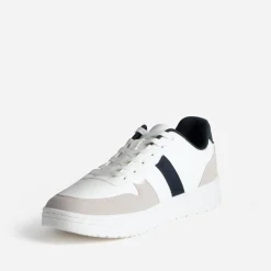 Tennis blanche, gris clair et marine