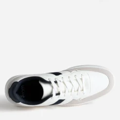 Tennis blanche, gris clair et marine