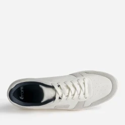 Tennis blanche, gris clair et marine