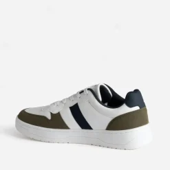 Tennis blanche, kaki et marine