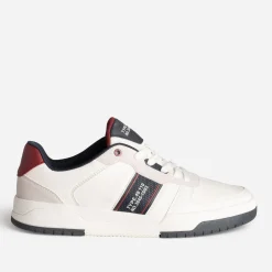 Tennis blanche, marine, bordeaux