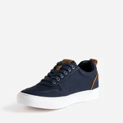 Tennis bleu marine en toile