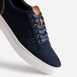 Tennis bleu marine en toile