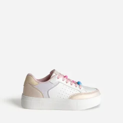 Tennis BUGGY blanche et pastel détails perles