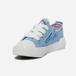 Tennis BUGGY bleu ciel en toile à motifs yeux