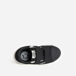 Tennis BUGGY noire en toile détails blancs