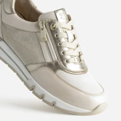 Tennis CAPRICE beige et dorée