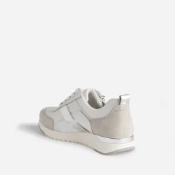 Tennis CAPRICE blanche, grise et argent