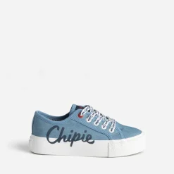 Tennis CHIPIE bleue en toile à plateforme