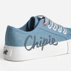 Tennis CHIPIE bleue en toile à plateforme