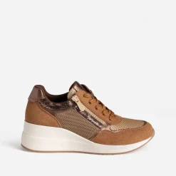 Tennis compensée camel multi matières