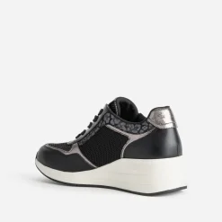 Tennis compensée noire multi matières