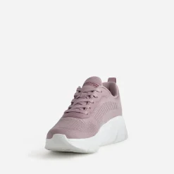 Tennis compensée SKECHERS rose mesh