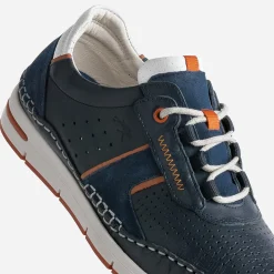 Tennis FLUCHOS marine en cuir