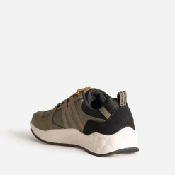 Tennis JACK&JONES kaki bi-matière