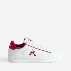 Tennis LE COQ SPORTIF blanc et bordeaux cuir