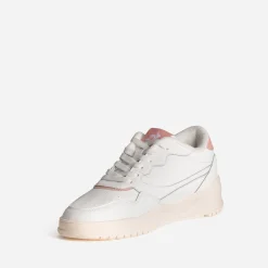 Tennis LE COQ SPORTIF blanche et rose en cuir