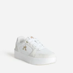 Tennis LE COQ SPORTIF écrue et crème en cuir