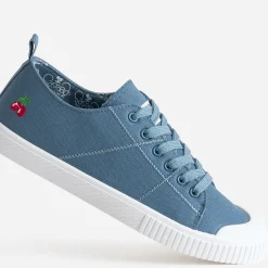 Tennis LE TEMPS DES CERISES bleue en toile