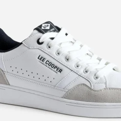 Tennis LEE COOPER blanc, gris, marine
