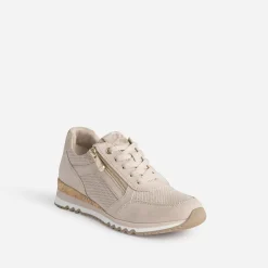 Tennis MARCO TOZZI beige et imprimé python