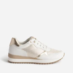 Tennis MARCO TOZZI blanche et dorée