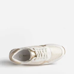 Tennis MARCO TOZZI blanche et dorée