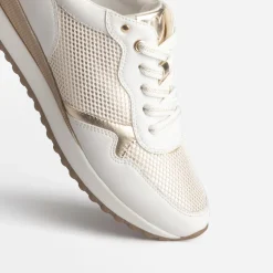 Tennis MARCO TOZZI blanche et dorée