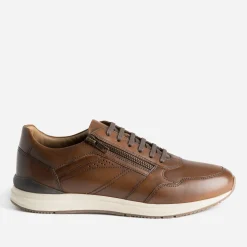 Tennis marron foncé en cuir