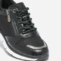 Tennis noire et bronze bi matière