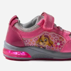 Tennis PAT PATROUILLE rose verni semelle lumineuse