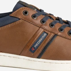 Tennis REDSKINS marron en cuir