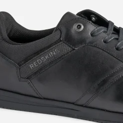 Tennis REDSKINS noire en cuir