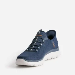 Tennis SCKECHERS marine à enfiler