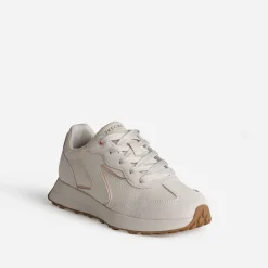 Tennis SKECHERS beige bi-matière